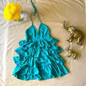 Teal Blue flowy Dress 👗